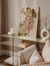 Egon Schiele Two Women Embracing - Art Print